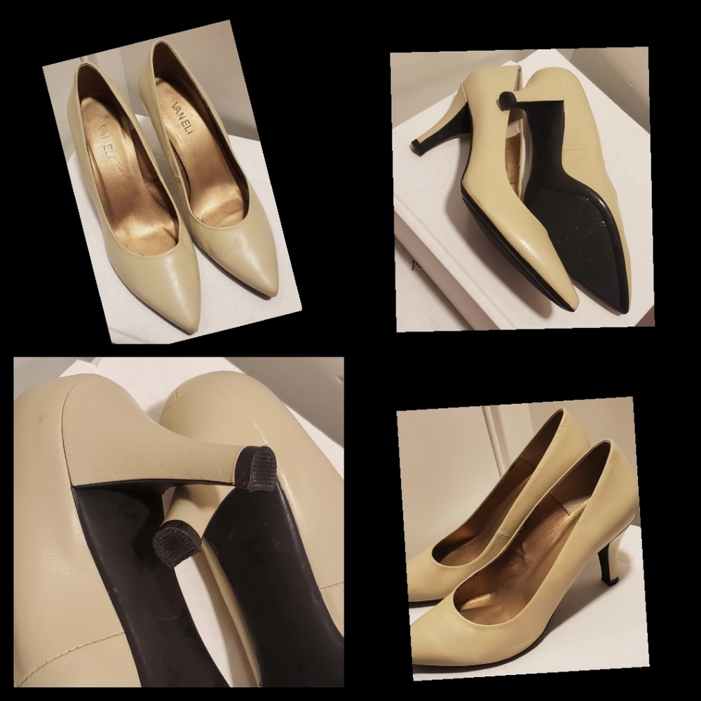 LEATHER 8M VANELI PUMPS